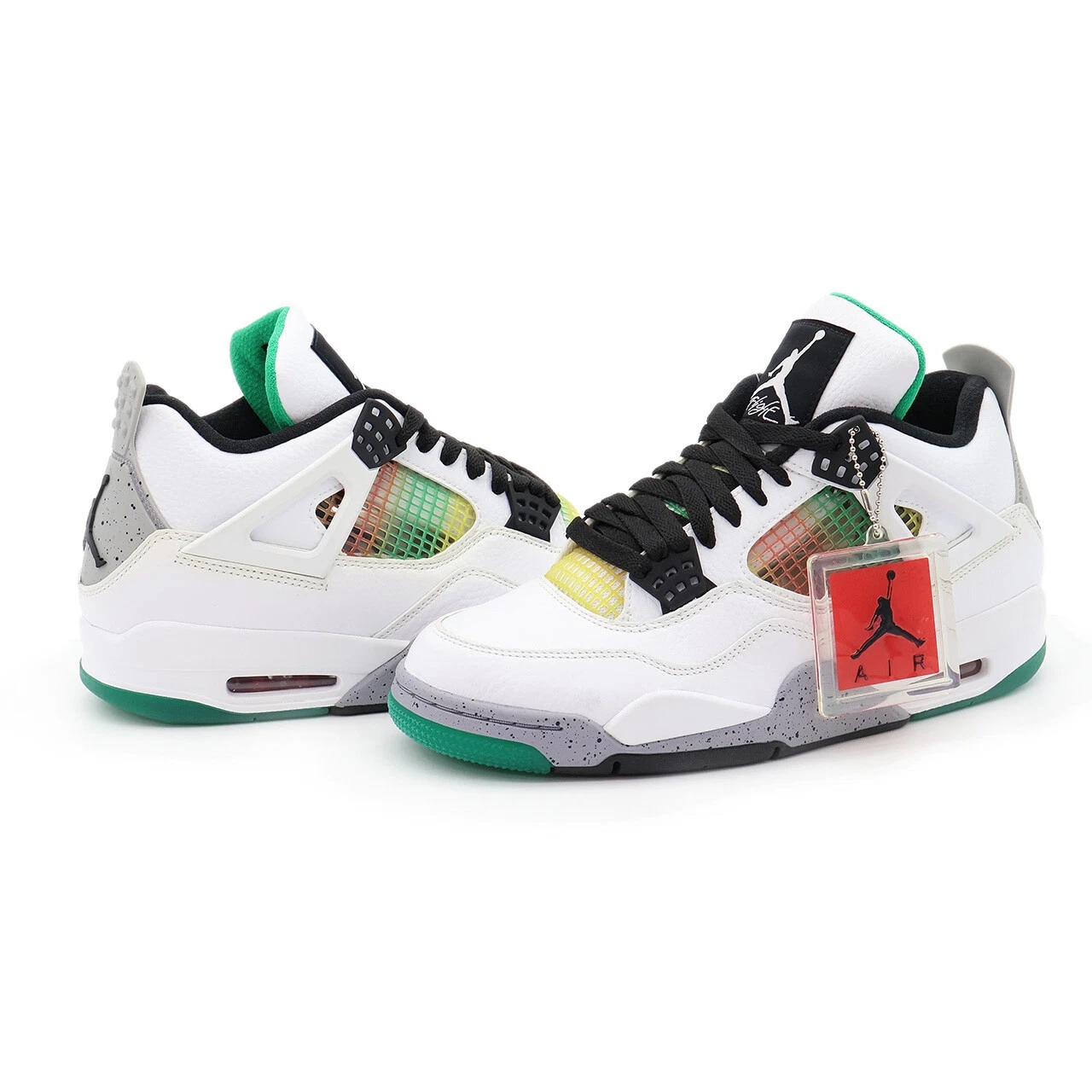 Женские кроссовки Jordan Air Jordan 4 retro lucid green (белыйзеленый) — Белыйзелёный — фото 7
