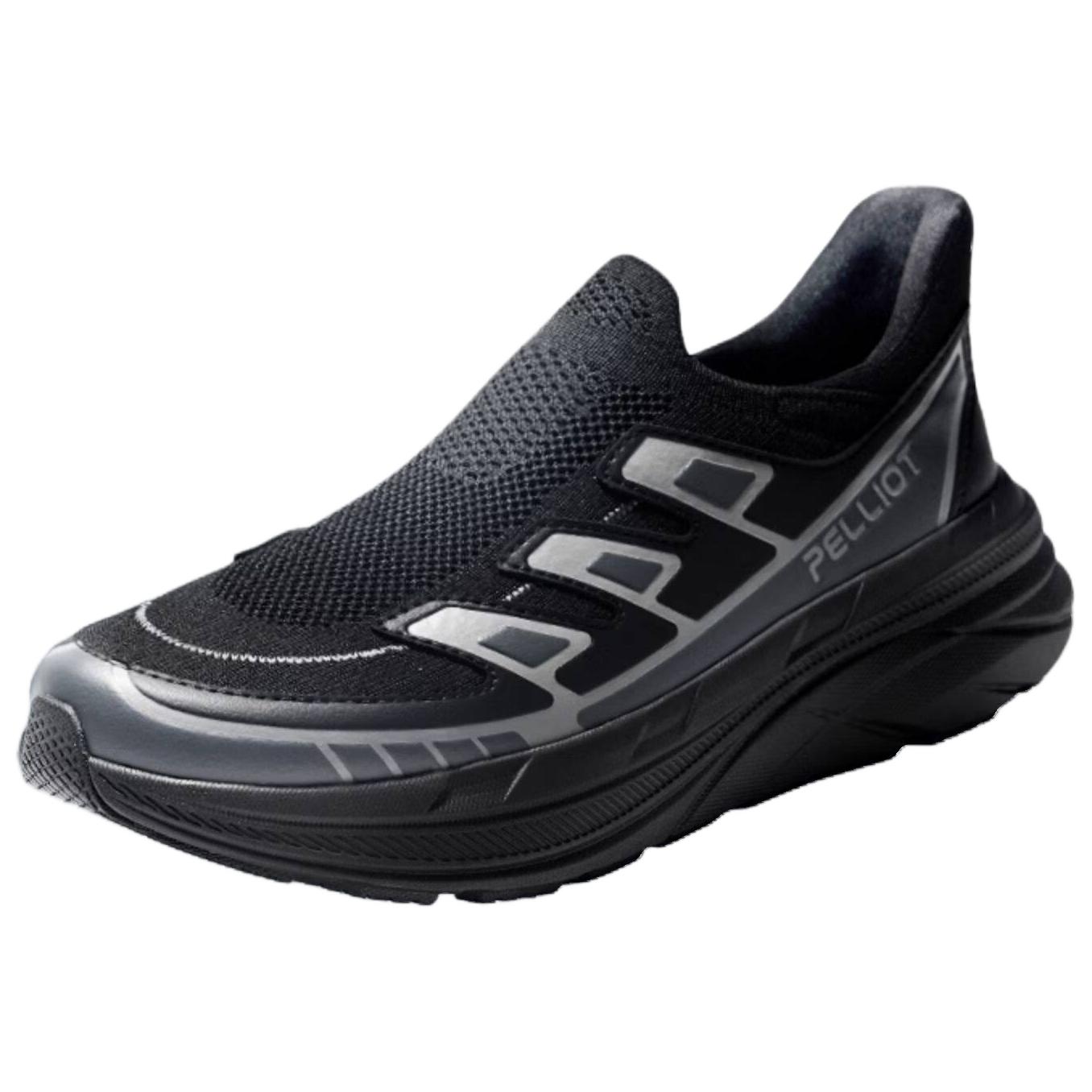 PELLIOT Textile, Synthetic Leather Breathable Low top Mountaineering Shoes Men’s Obsidian Black