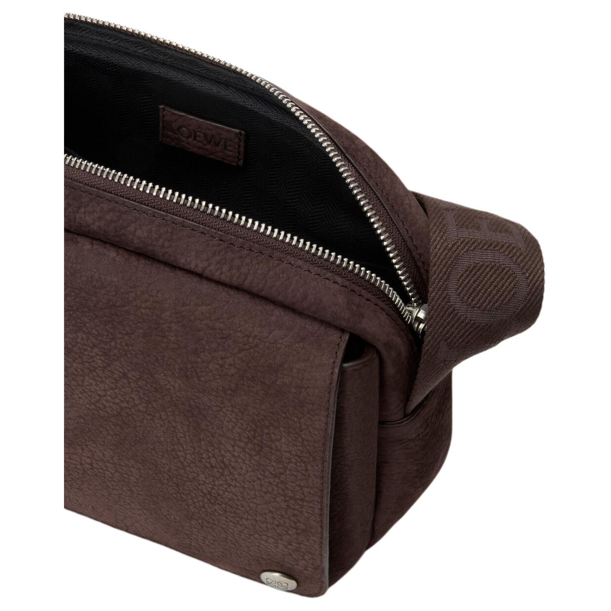 Мужская сумка LOEWE Pebble (коричневая) — фото 3