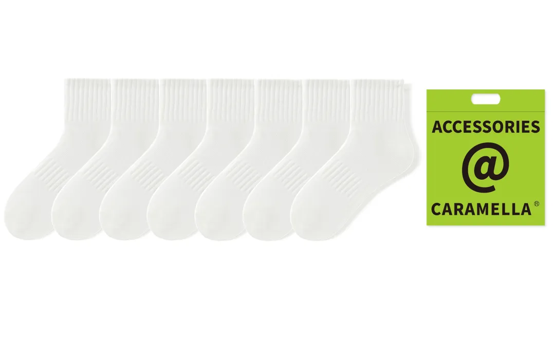 Caramella Ankle Socks Unisex 7 Pack Shopping Bag