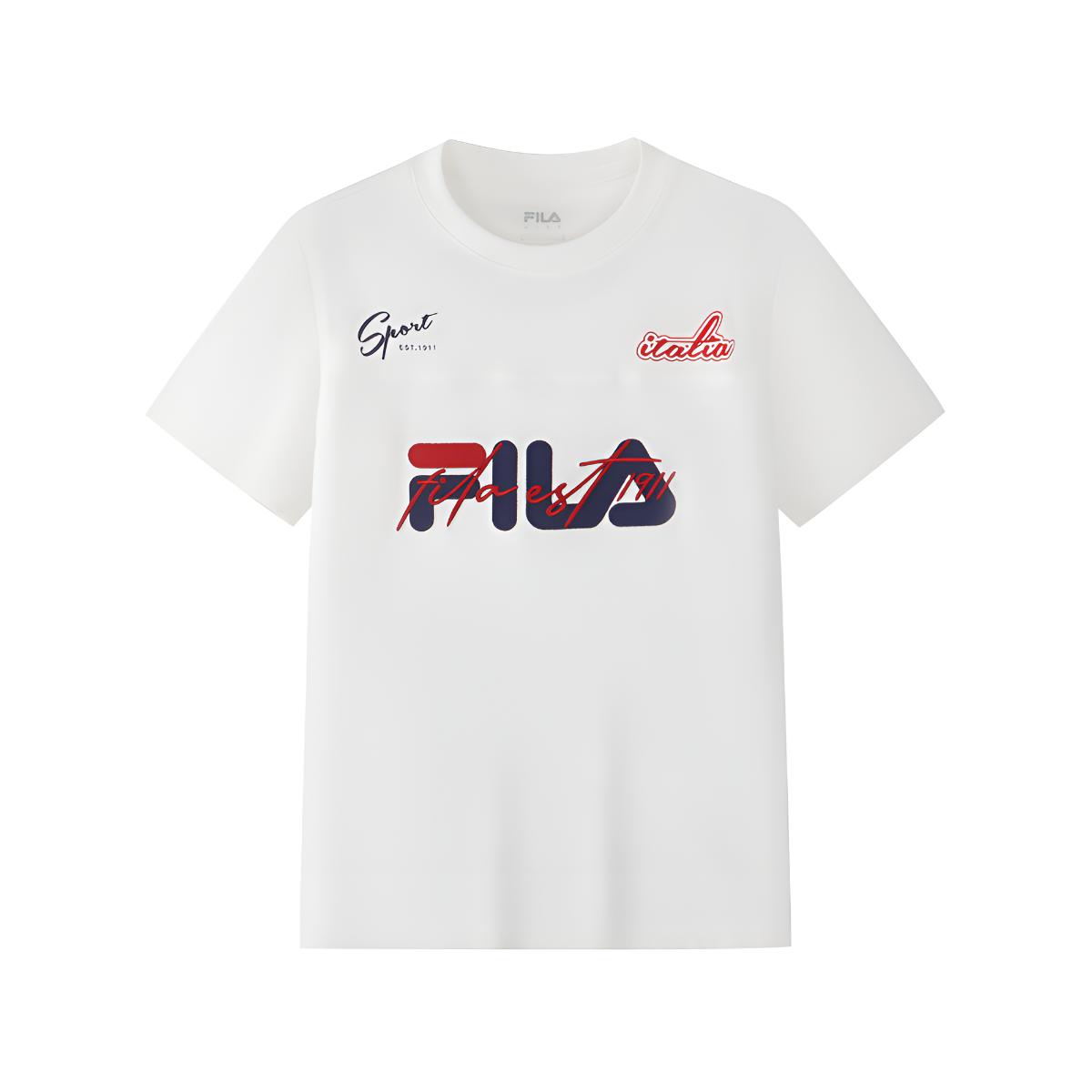 Мужская футболка Fila KIDSTORIGINALE (бело-синяя)