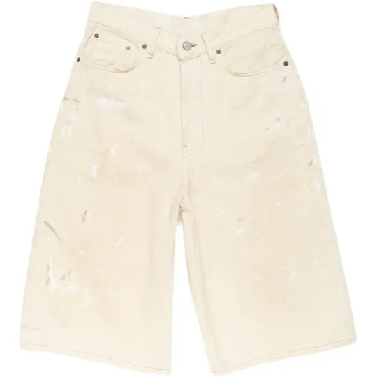 Acne Studios SS26 однотонные повседневные шорты на пуговицах, одинакового стиля для мужчин и женщин