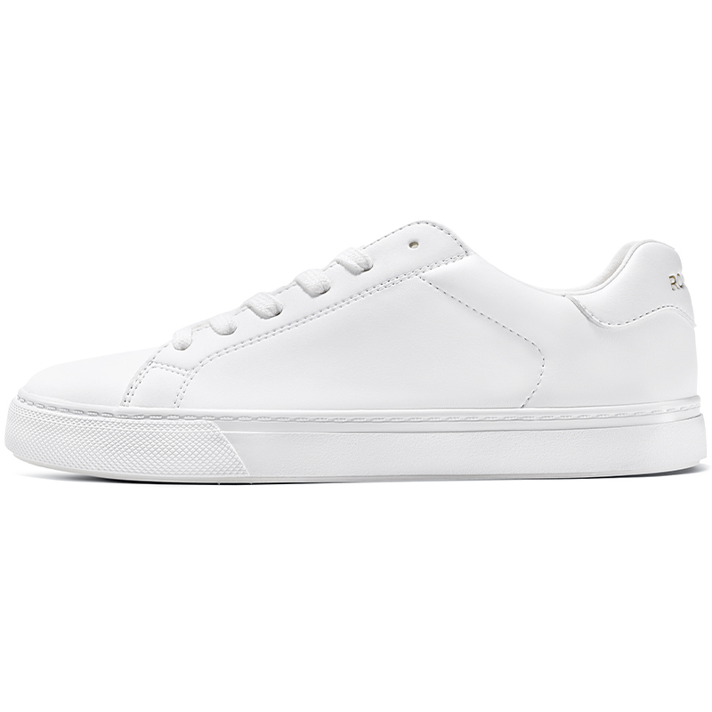 Rockfish 775 Cloud Feel White Sneakers Microfiber Leather Coverage Slip Resistant Lightweight Breathable Low top