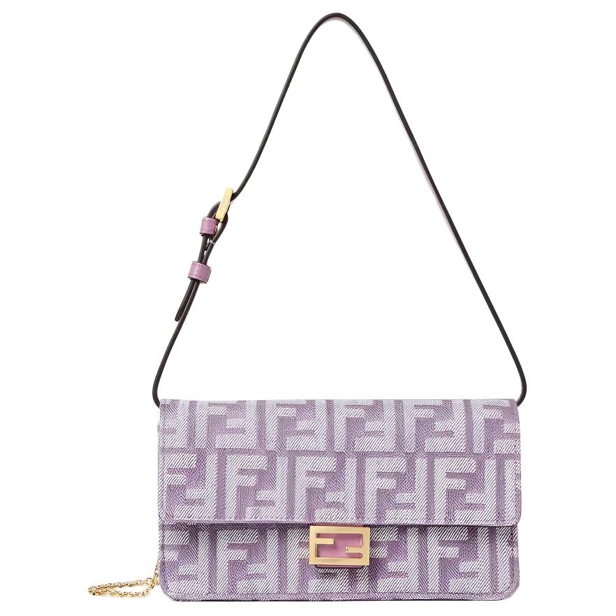 Сумка Fendi Wallet On Chain (фиолетовая)