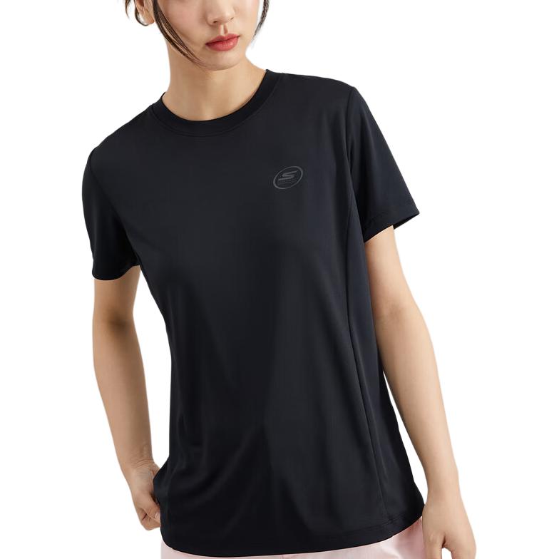 Skechers Quick Dry T Shirts Women’s Carbon Black