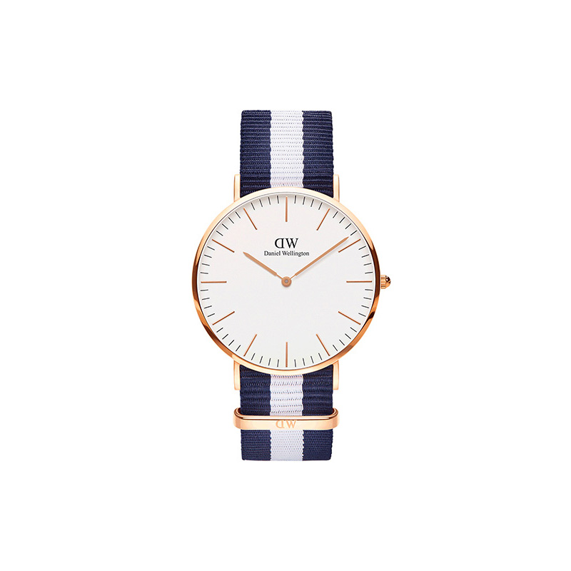 Daniel Wellington Daniel Wellington watch quartz movement nylon strap white dial men's watch student campus dw watch