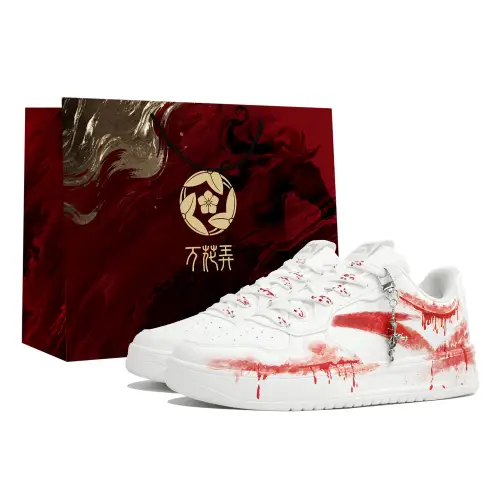 Anta Low top Skateboard Shoes Unisex White Red