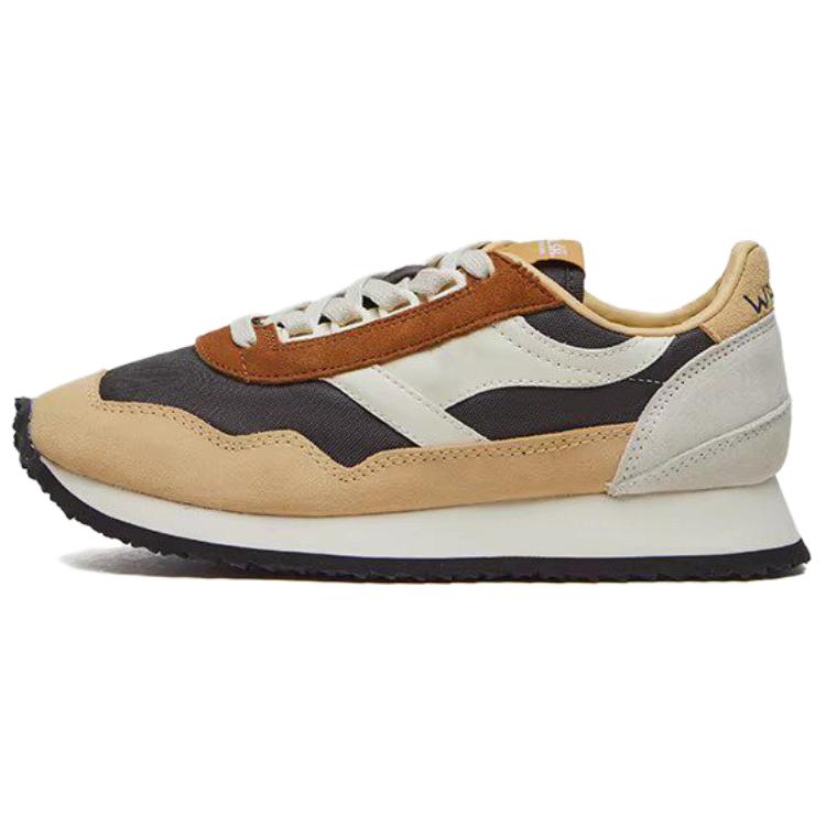 Norman Walsh Suede, Nylon Low top Running Shoes Unisex Black Beige