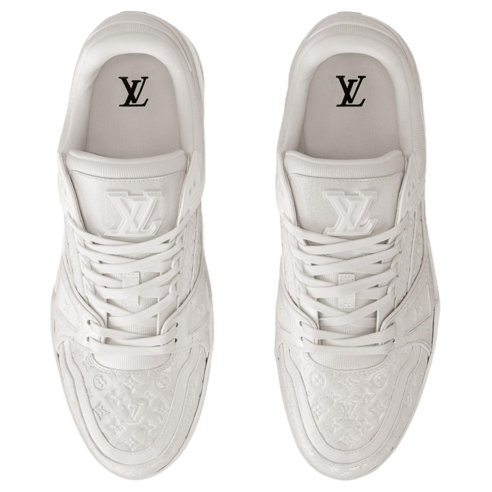 Мужские кроссовки Louis Vuitton Trainer (белые) — фото 4