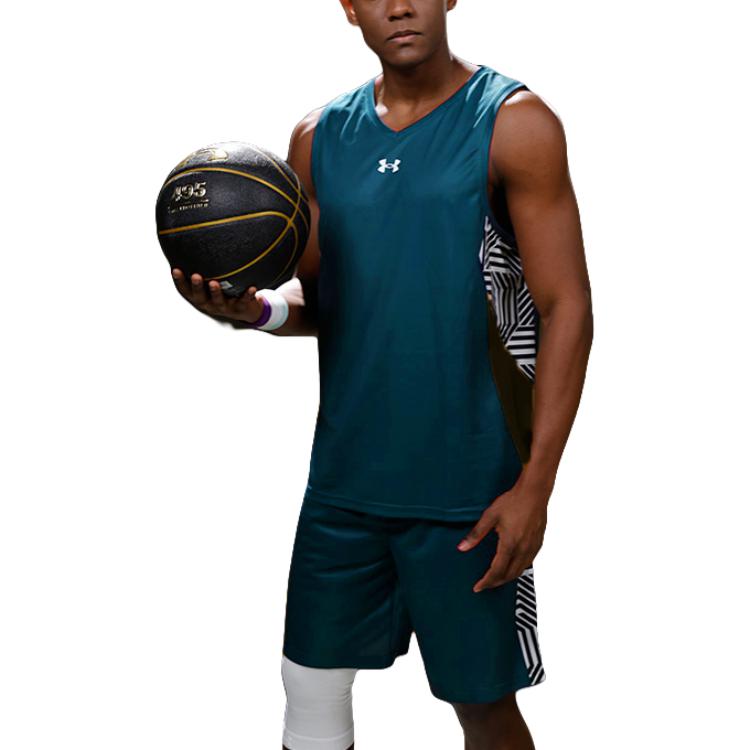 Under Armour Sports Life Collection Basketball Jersey Men’s Green Blue