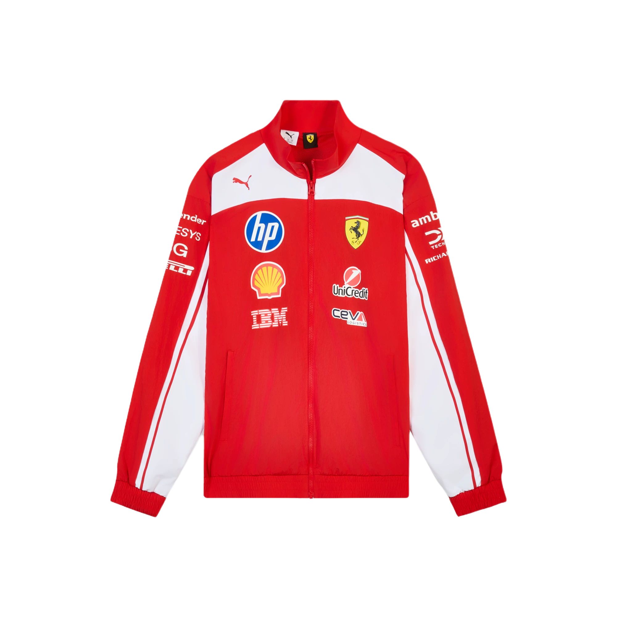 Мужская куртка PUMA PUMA × Ferrari REPLICA DRIVERS AUTHENTIC Scuderia Ferrari HP 2026 (красно-белая)