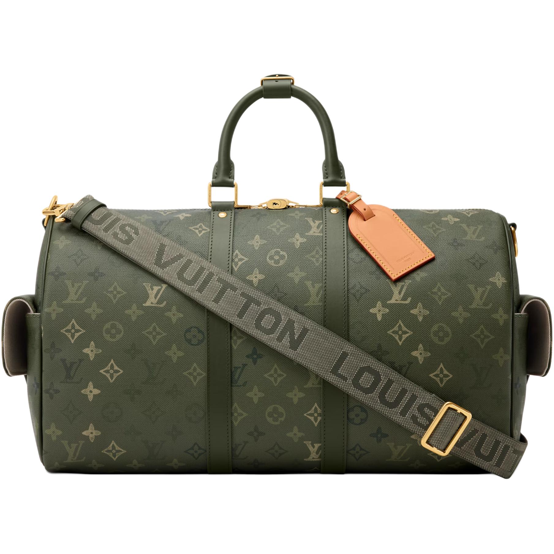 Мужская сумка Louis Vuitton LOUIS VUITTON keepall BANDOULIÈRE 45 Monogram Surplus (хаки)