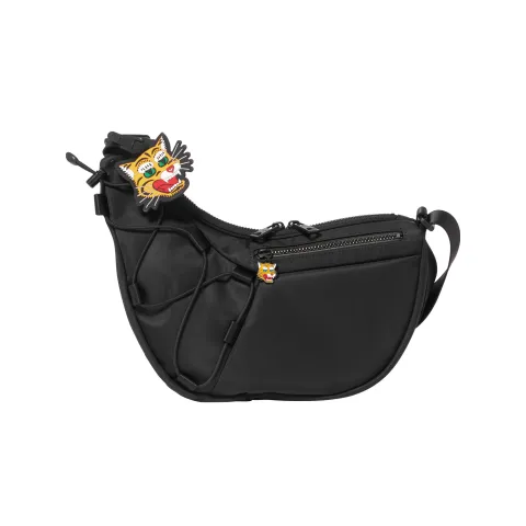 Onitsuka Tiger Decoration Crossbody Bags Small Unisex Black