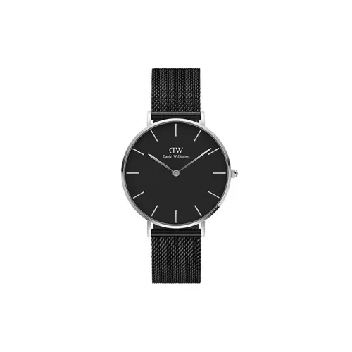 Quartz watch strap stainless steel, black dial, fashionable men's watch, quartz mechanism, 36mm, European style