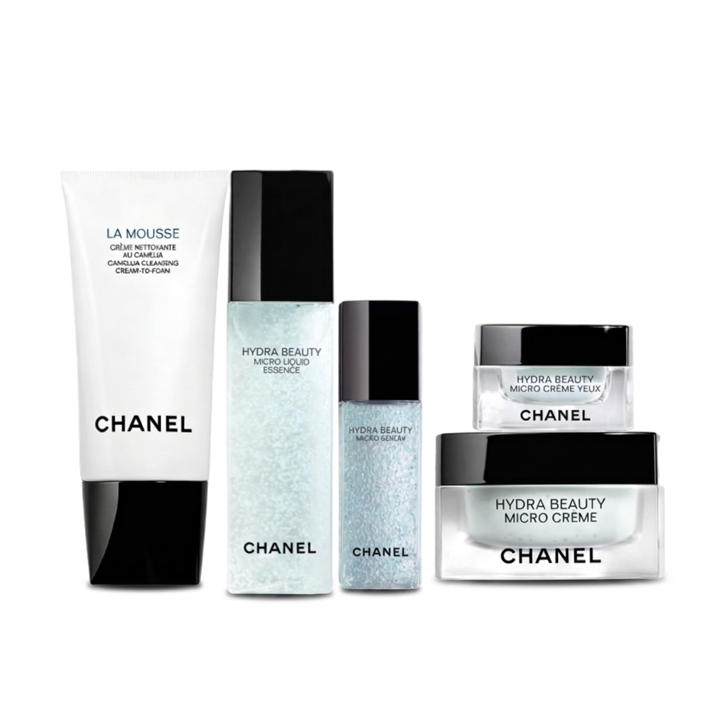 CHANEL Chanel, mountain tea for skin care, set, cleansing milk, essence, moisturizing eye cream