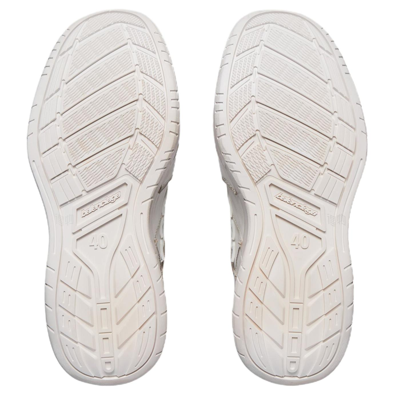 Женские кеды Balenciaga Hamptons 4.5cm (белые) — фото 8