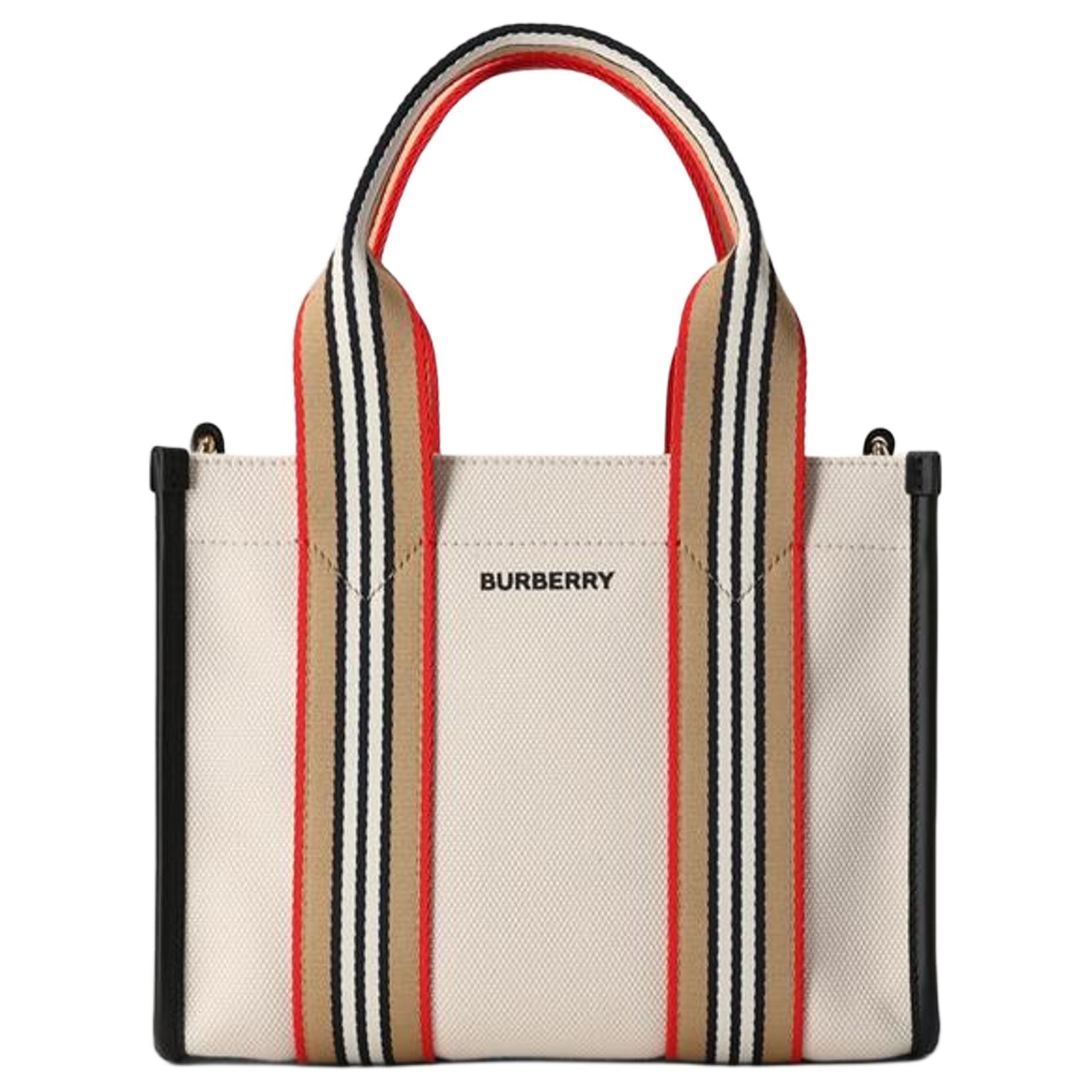 Женская сумка Burberry Тоут мини (бежевая)