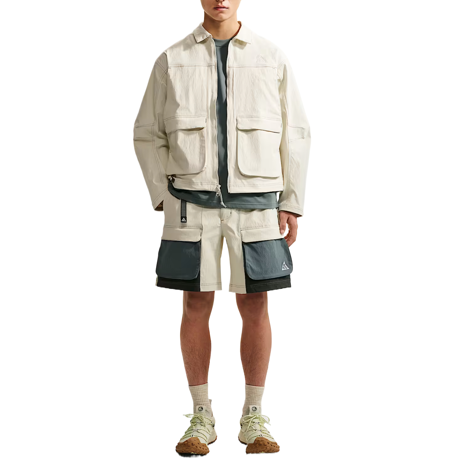 Nike ACG series elastic spacious embroidered comfortable cargo shorts men's style