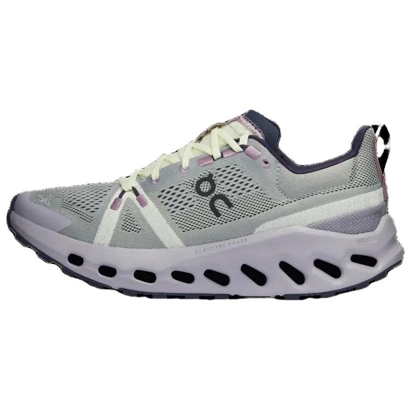 On Cloudsurfer Comfortable Low top Running Shoes Women's Gray Purple