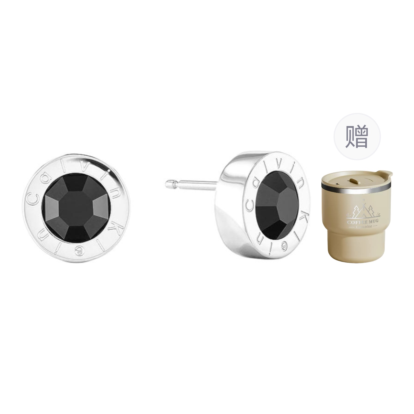 Женские серьги CALVIN KLEIN LATCH (серебряные)