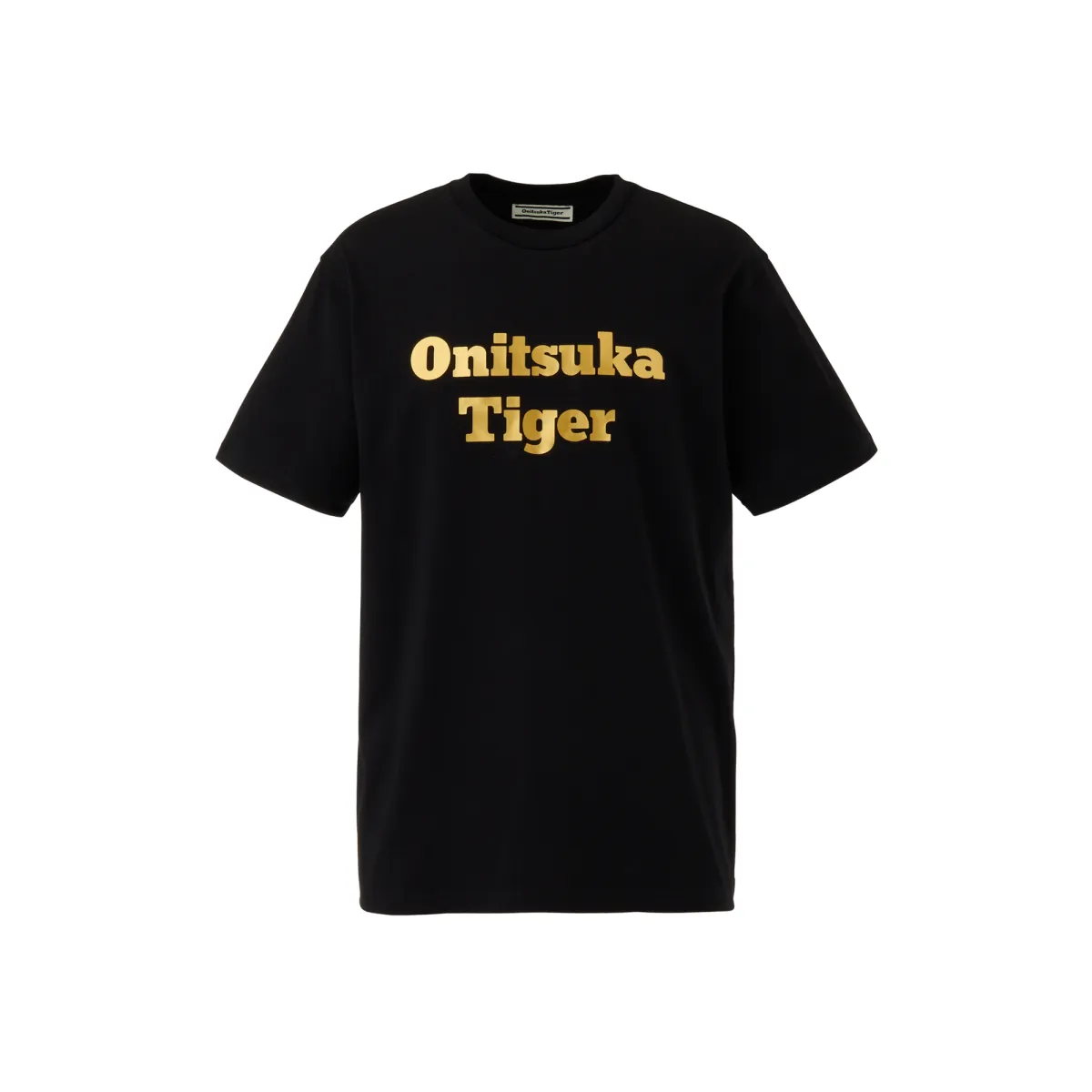 Onitsuka Tiger LOGO TEE T Shirt Unisex Black/Gold