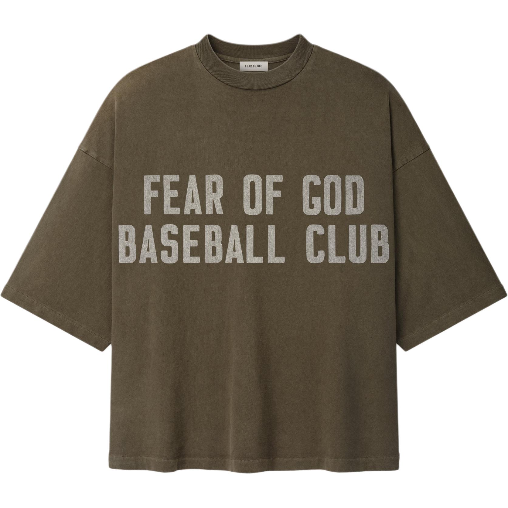 Футболка Fear of God SS26 Baseball Club (бежевая)