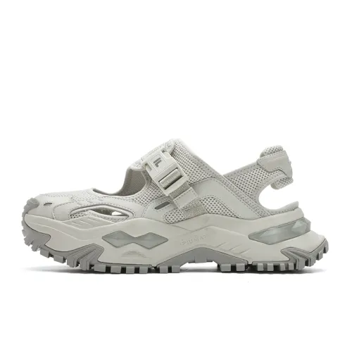 FILA FUSION Bianco SANDALS Bianco Beach Sandals Women's Silver