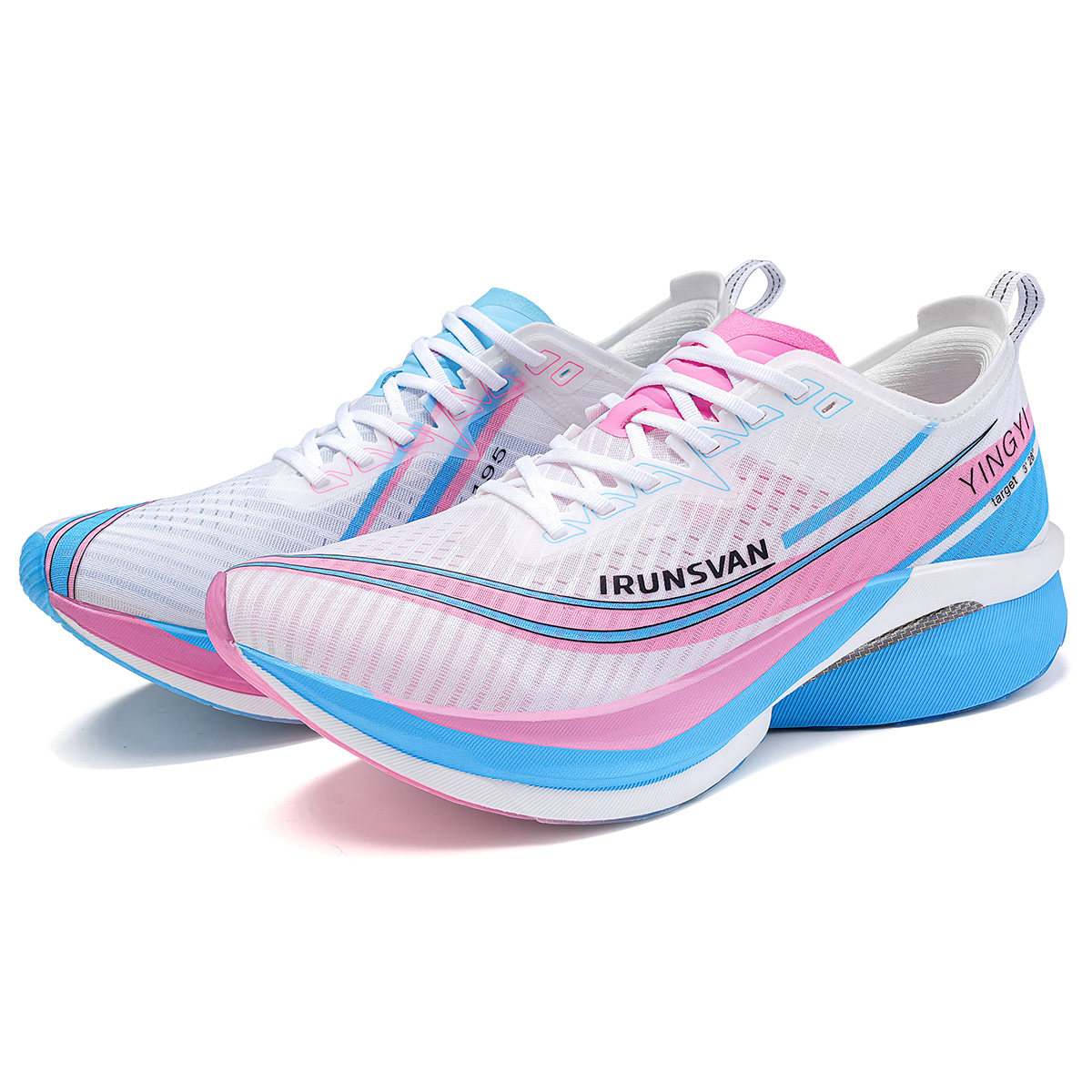 IRUNSVAN Fall Running Shoes Unisex Mismatched New Green Plum Cooking Wine