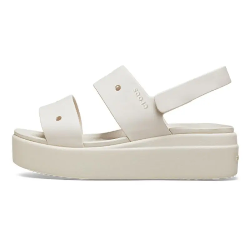 Crocs Beach Sandals Women's White Gray