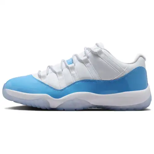 Jordan Air Jordan 11 Low top Vintage Basketball Shoes Men's White Blue