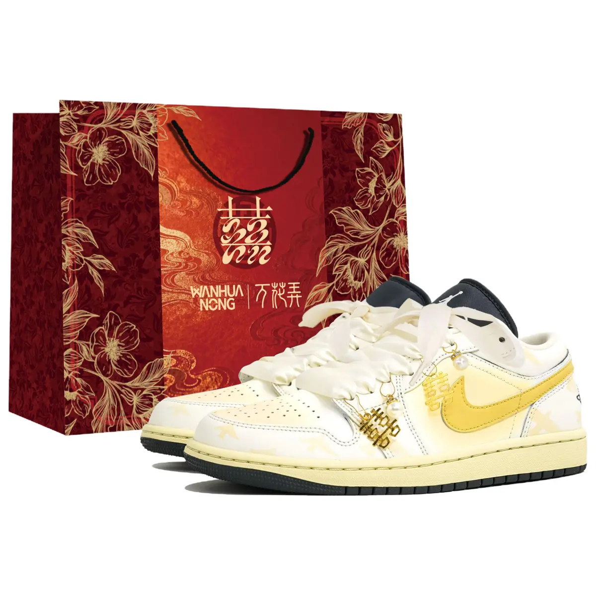 Jordan Air Jordan 1 LoJade Smoke Kaleidoscope, Harmony In Marriage, Box Slip-Resistant Abrasion-Resistant Low-top