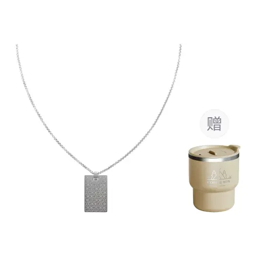 CALVIN KLEIN Stainless Steel Necklaces Unisex Silver