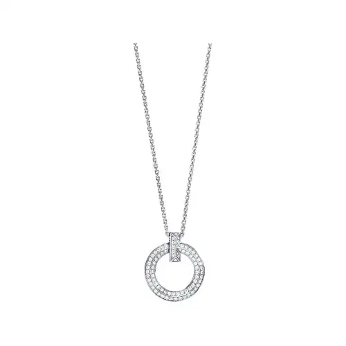 TIFFANY & CO. Tiffany, diamond platinum pendant, 18 carat white gold