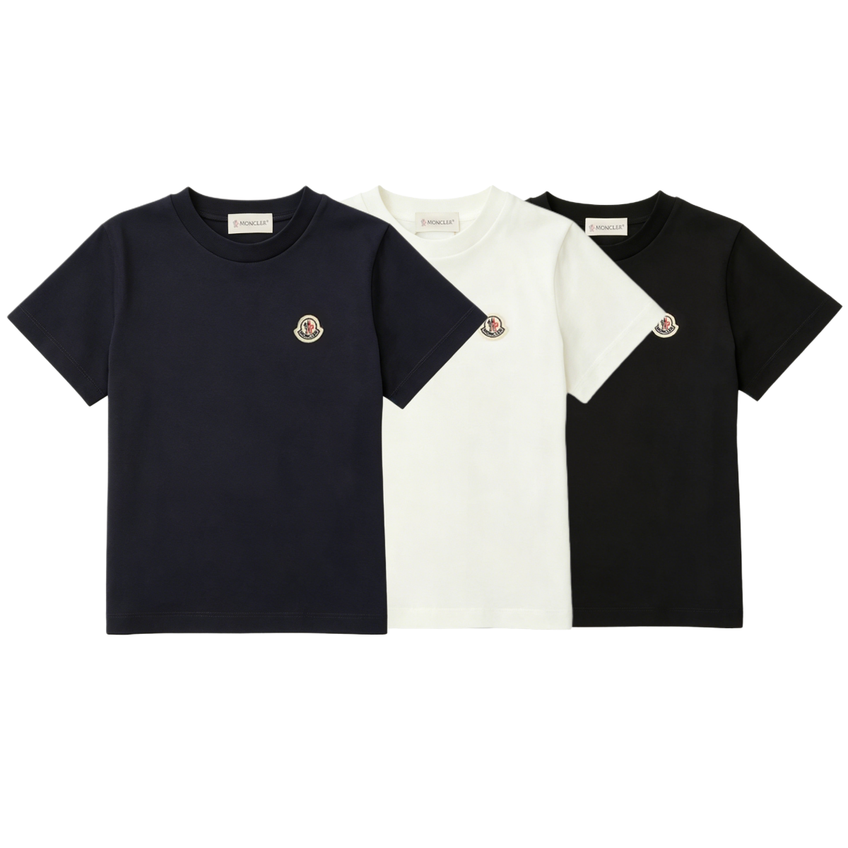 Мужская футболка Moncler (разноцветная / 3 шт.)