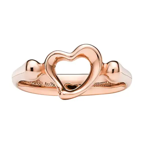 TIFFANY & CO. 18K Rose Gold Rings Unisex Rose Gold