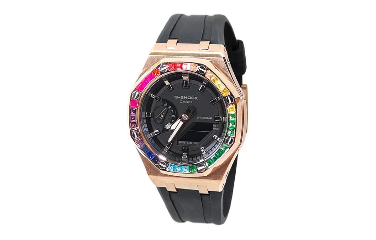 CASIO Men Liquid Crystal/Analog Dual Display Series 44mm Black Watch