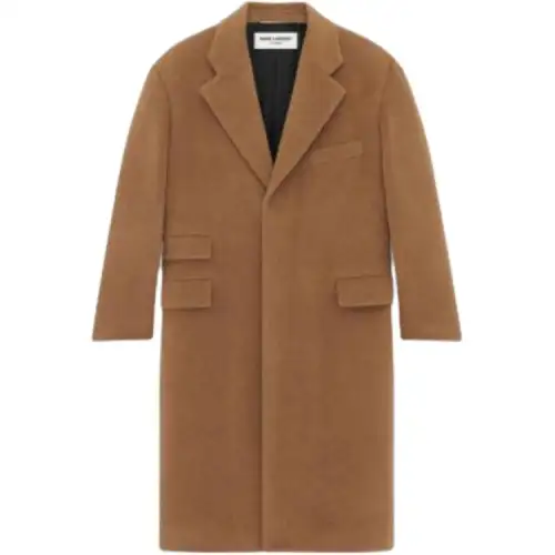 SAINT LAURENT Coats Coat Men's Brown