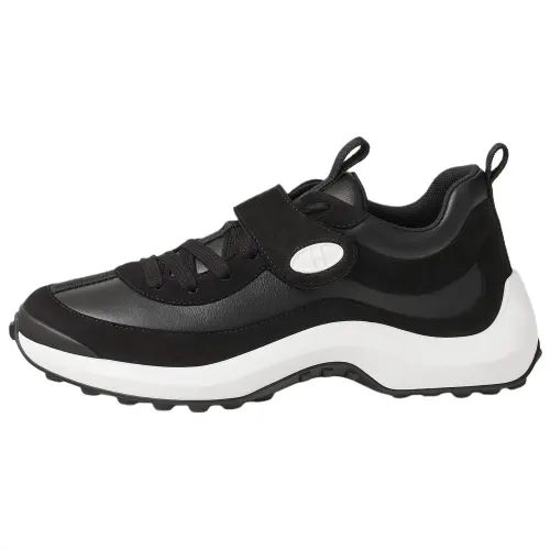 HERMES Loop Calfskin Low top Casual Shoes 4cm Women's Black