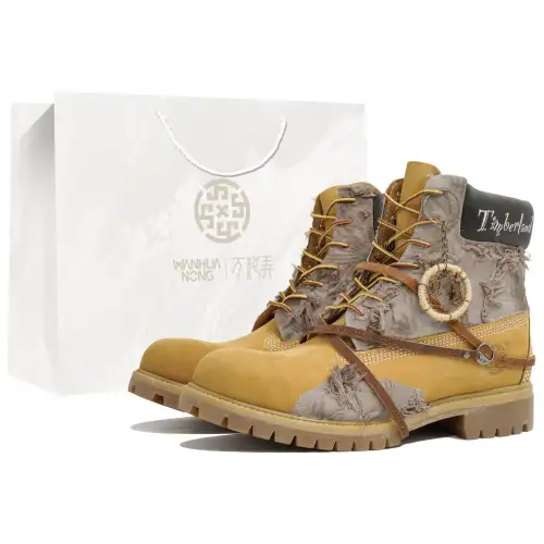 Timberland PREMIUM Top Grain Cow Leather Thermal Waterproof Short Outdoor Boots Women's Brown