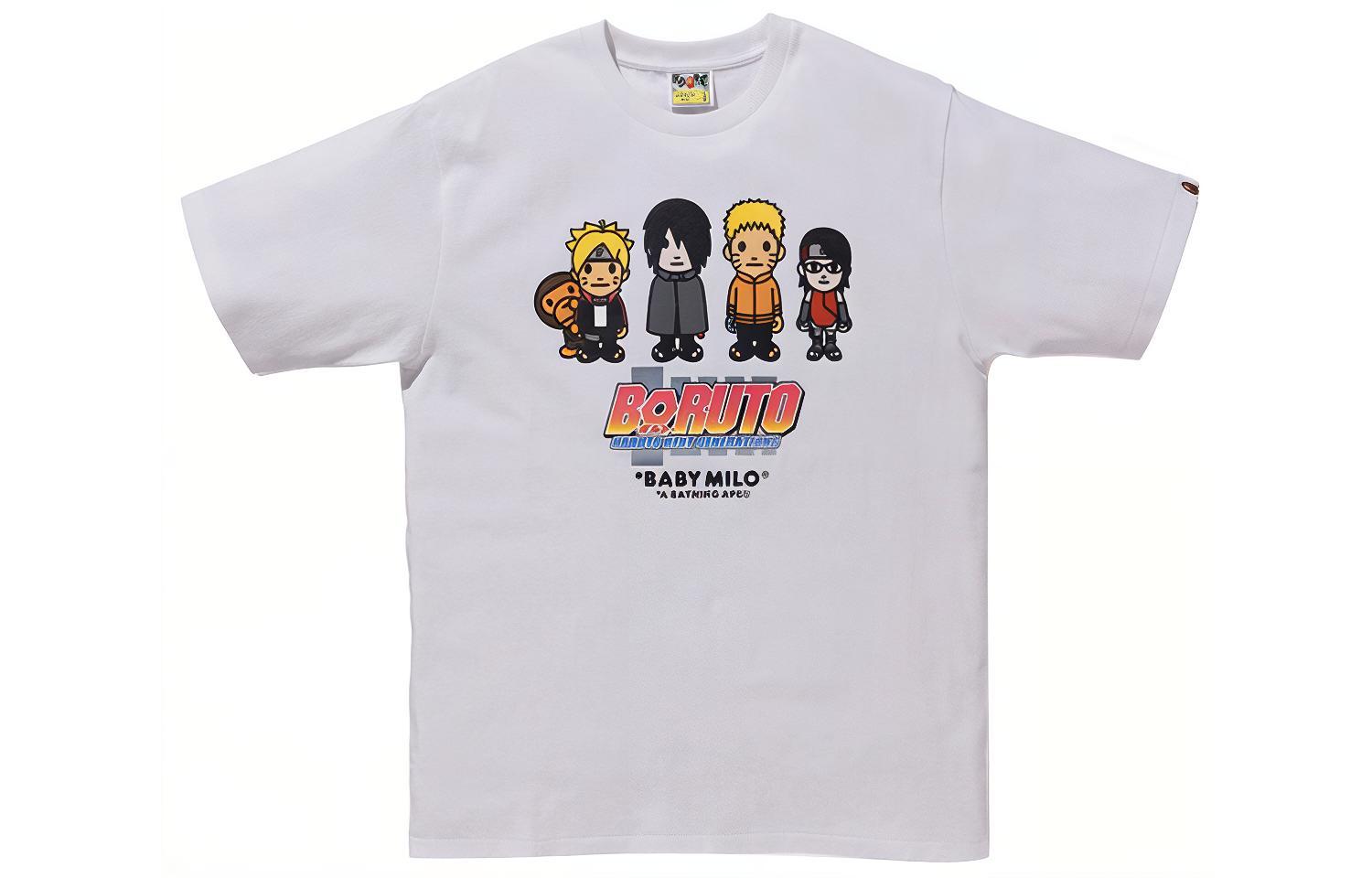 Футболка A BATHING APE × BORUTO Milo Tee (белая)