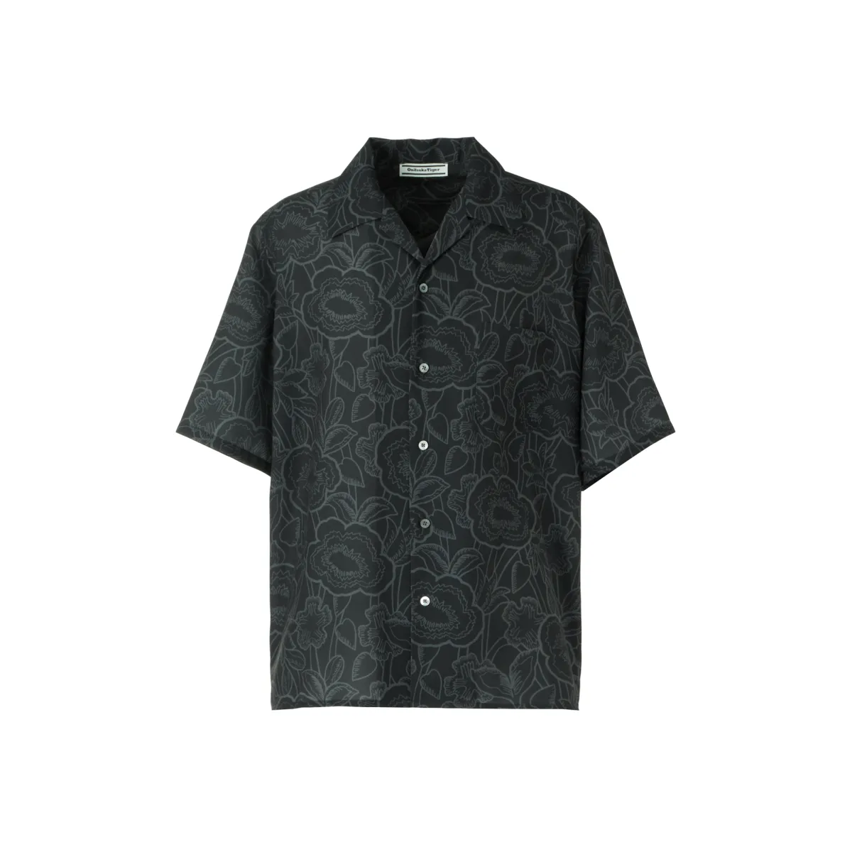 Onitsuka Tiger PRINTED SHIRT Men's Black/Ecru
