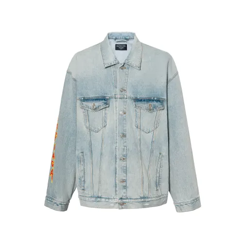 Balenciaga Denim Jacket Unisex Blue
