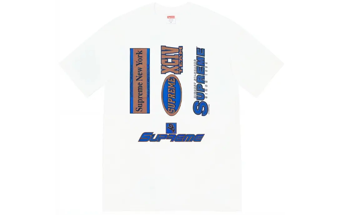 Supreme multi logo T-shirt