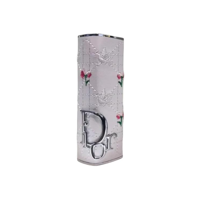 Футляр для помады Dior (розовый с узором)