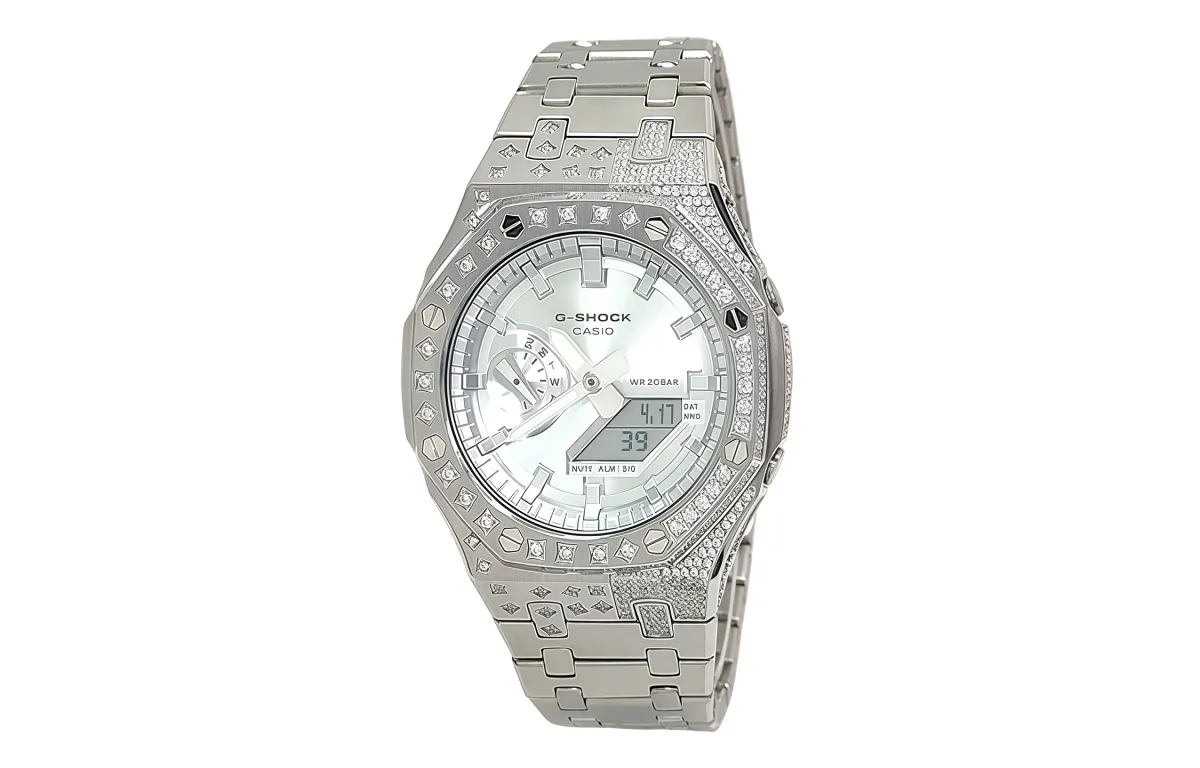CASIO Custom Collection Quartz Movement Stainless Steel Strap Watch Men's Watches Silver Dial