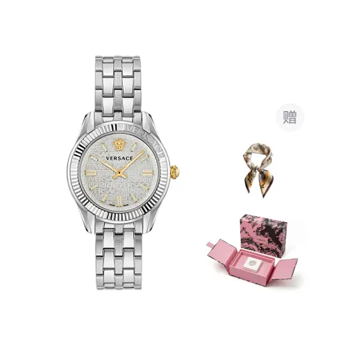 VERSACE Versace, quartz watch, green dial for men and women, perfume, sports waterproof gift box, quartz mechanism, Switzerland, for beloved