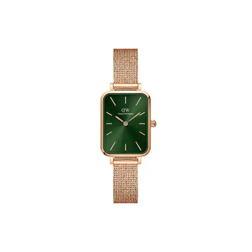 High quality quartz watch strap stainless steel, green dial, women's watch, hair band, retro universal gift box, light luxury style, quartz mechanism, 26mm
