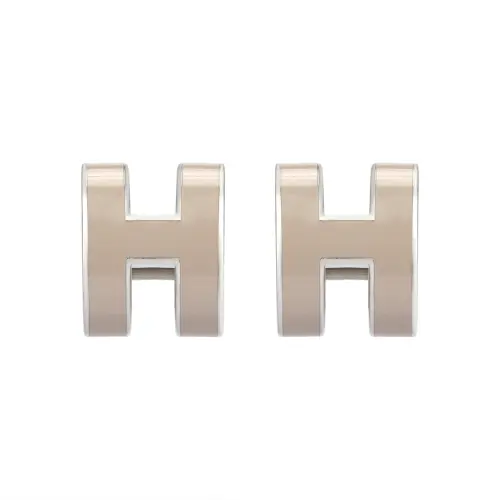 HERMES POP H Stud Earrings Women's