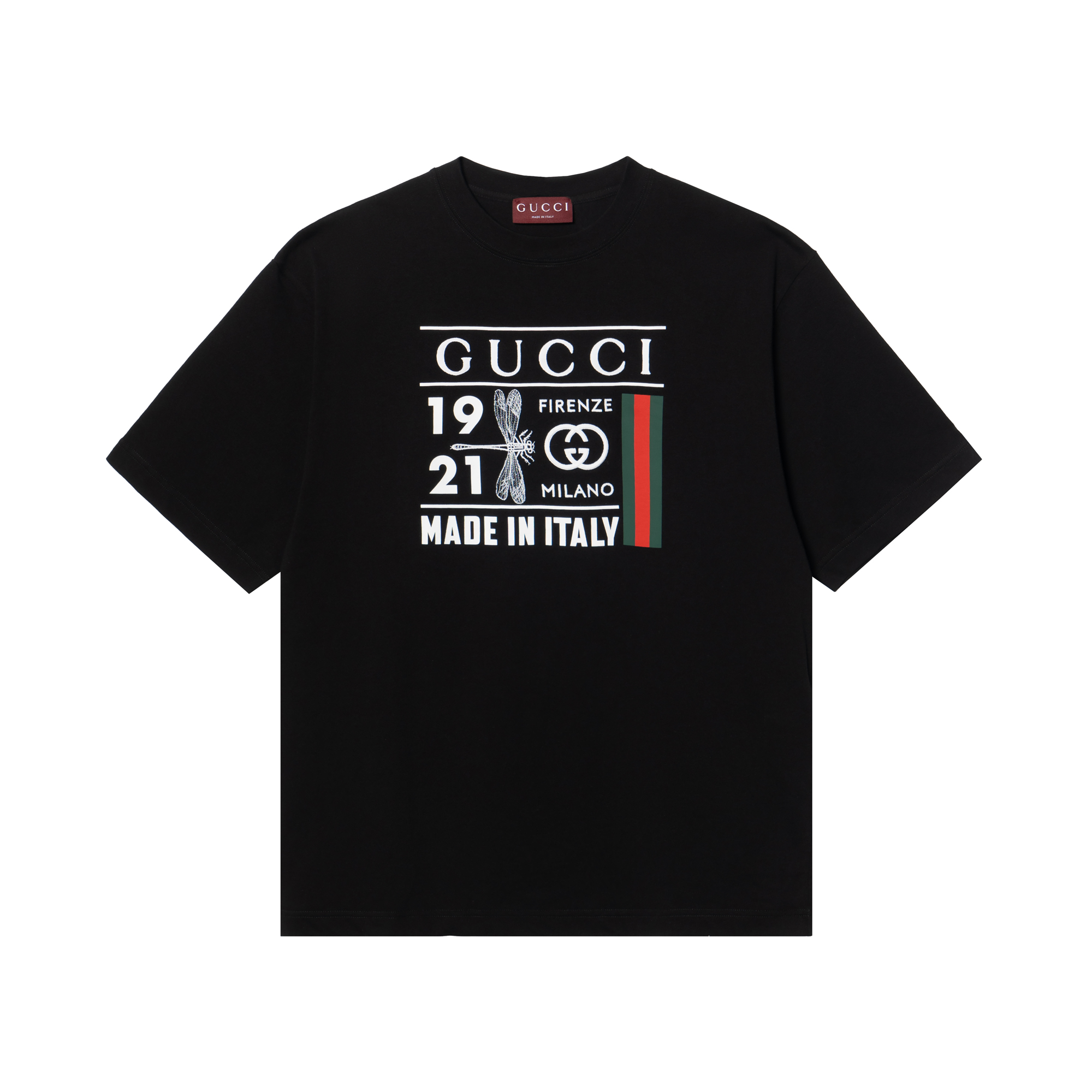 Мужская футболка Gucci SS26 Logo (черная)