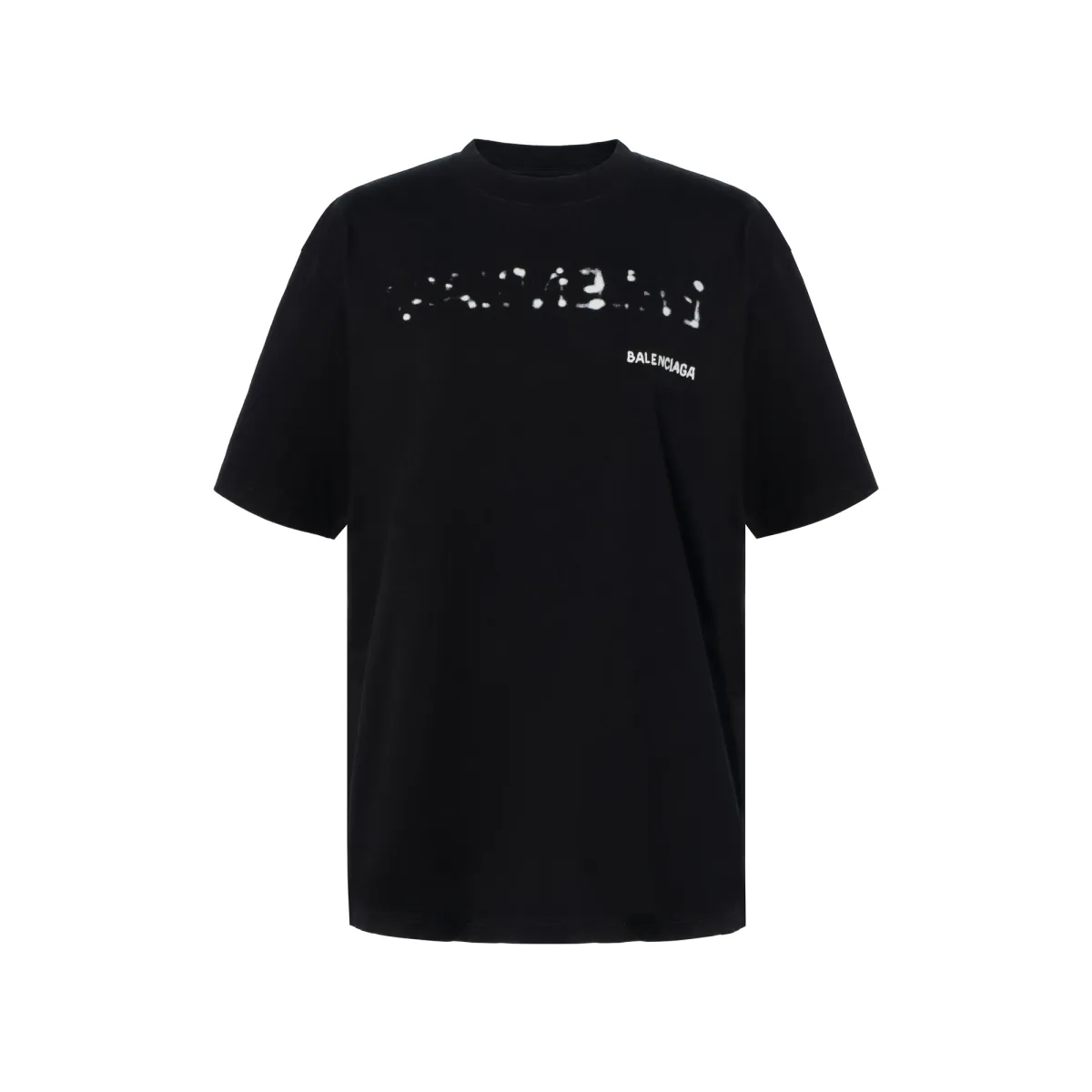 Balenciaga Large Fit T Shirt 'Black/White'
